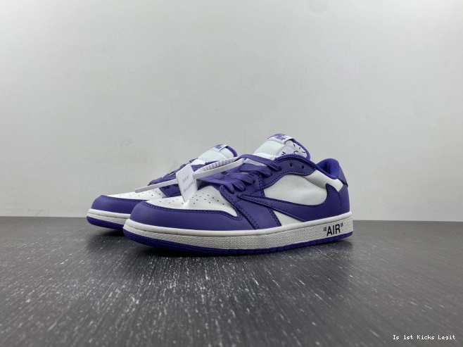 CUSTOM DM7890-386 OFF-WHITE X JORDAN SCOTT TRAVIS AIR 1 X 0809